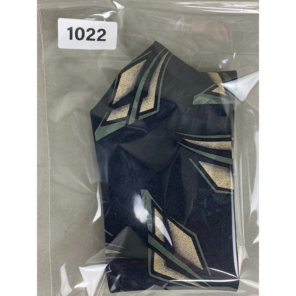 VTG Retro Design Studios Mens Tie 1990s Abstract Geometric Green Tan 54.5x4" - Picture 7 of 7
